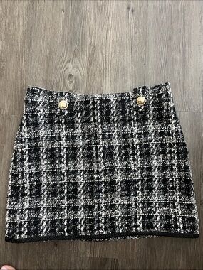 LOVERS + FRIENDS Tweed Mini Skirt